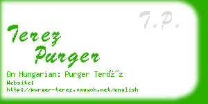 terez purger business card